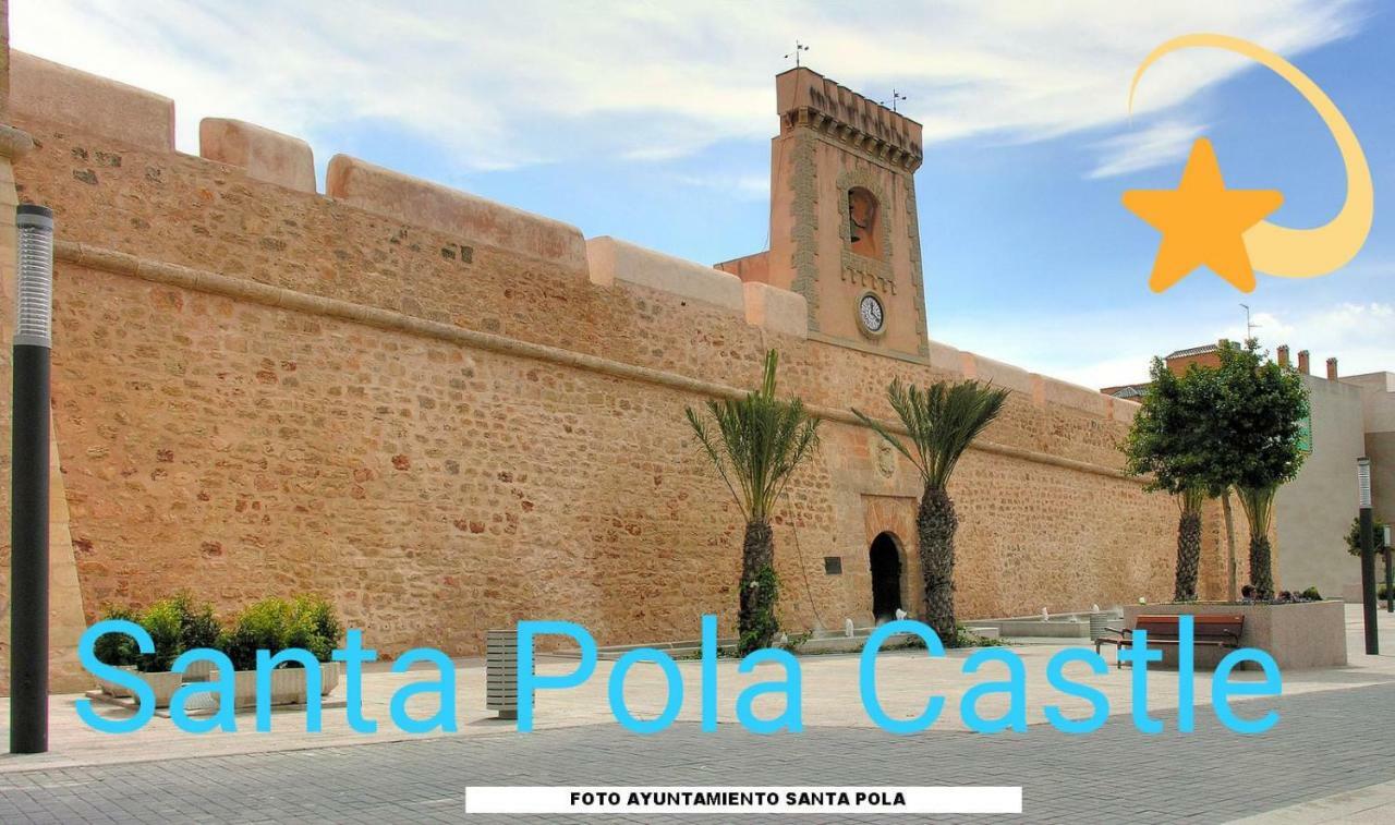 Playa 500M Y Centro Pueblo 600M, Piscina, 4 Clim, 2 Parkings Daire Santa Pola Dış mekan fotoğraf